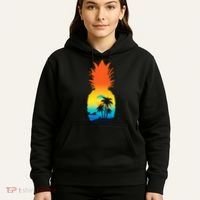 Pineapple Summer Sunset Beach Hoodie thumb 5