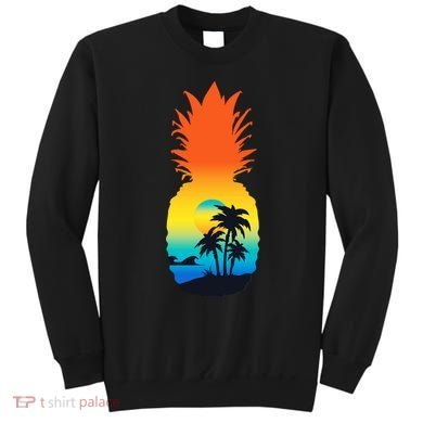 Pineapple Summer Sunset Beach Sweatshirt