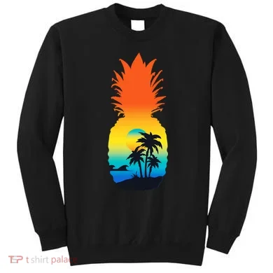 Pineapple Summer Sunset Beach Sweatshirt