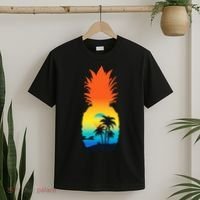 Pineapple Summer Sunset Beach T-Shirt thumb 2