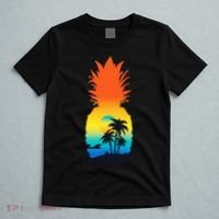 Pineapple Summer Sunset Beach T-Shirt thumb 5