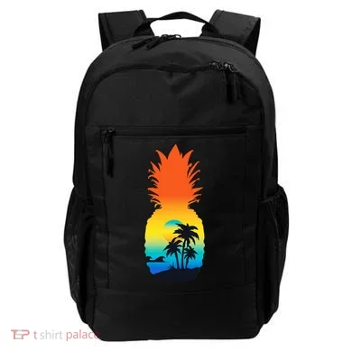 Pineapple Summer Sunset Beach Backpack