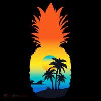 Pineapple Summer Sunset Beach Coffee Mug thumb 5
