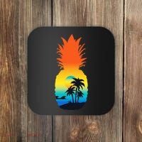 Pineapple Summer Sunset Beach Coaster thumb 0
