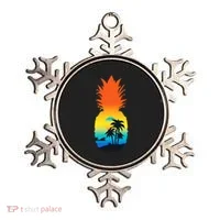 Pineapple Summer Sunset Beach Ornament thumb 0