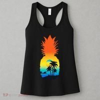 Pineapple Summer Sunset Beach Women's Tank Top thumb 3
