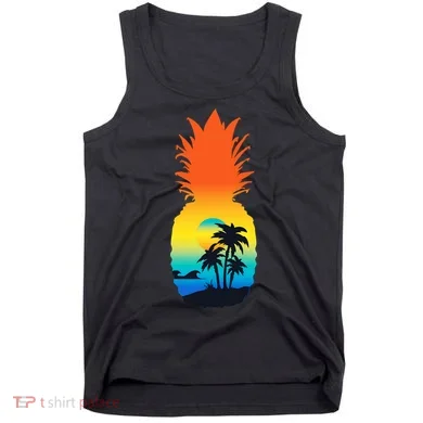Pineapple Summer Sunset Beach Tank Top