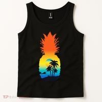 Pineapple Summer Sunset Beach Tank Top thumb 2