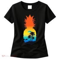 Pineapple Summer Sunset Beach Women's T-Shirt thumb 0