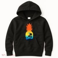 Pineapple Summer Sunset Beach Kids Hoodie thumb 0