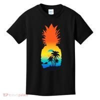 Pineapple Summer Sunset Beach Kids T-Shirt thumb 0