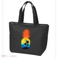Pineapple Summer Sunset Beach Tote Bag thumb 3