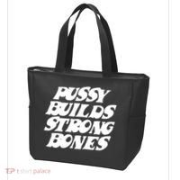 Pussy Builds Strong Bones Tote Bag thumb 3
