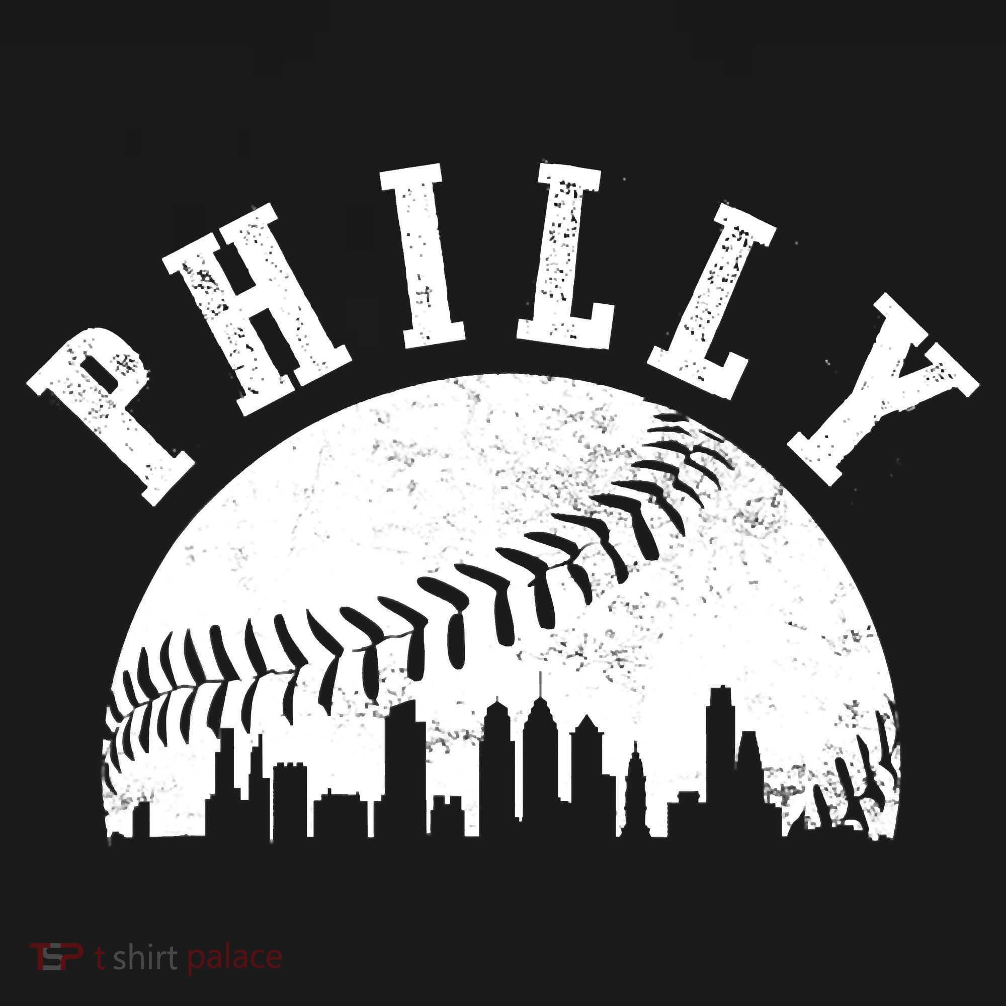 Philly Baseball Sports Skyline Illustration Cityscape Sweatshirt