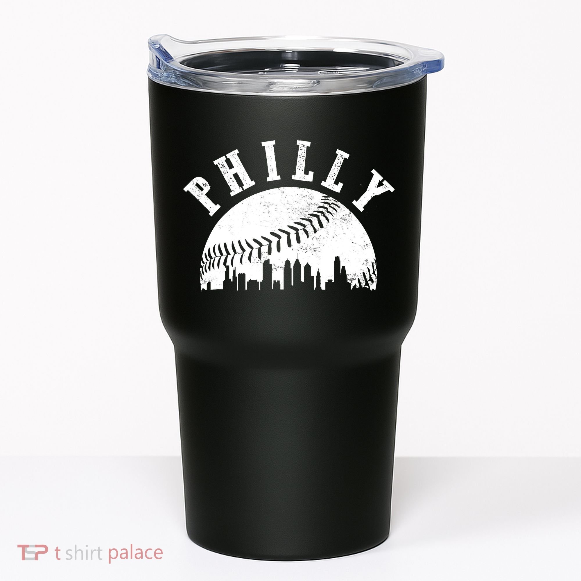 Philly Baseball Sports Skyline Illustration Cityscape Tumbler
