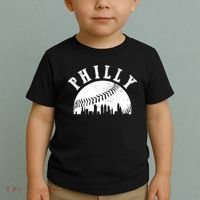 Philly Baseball Sports Skyline Illustration Cityscape Toddler T-Shirt thumb 2