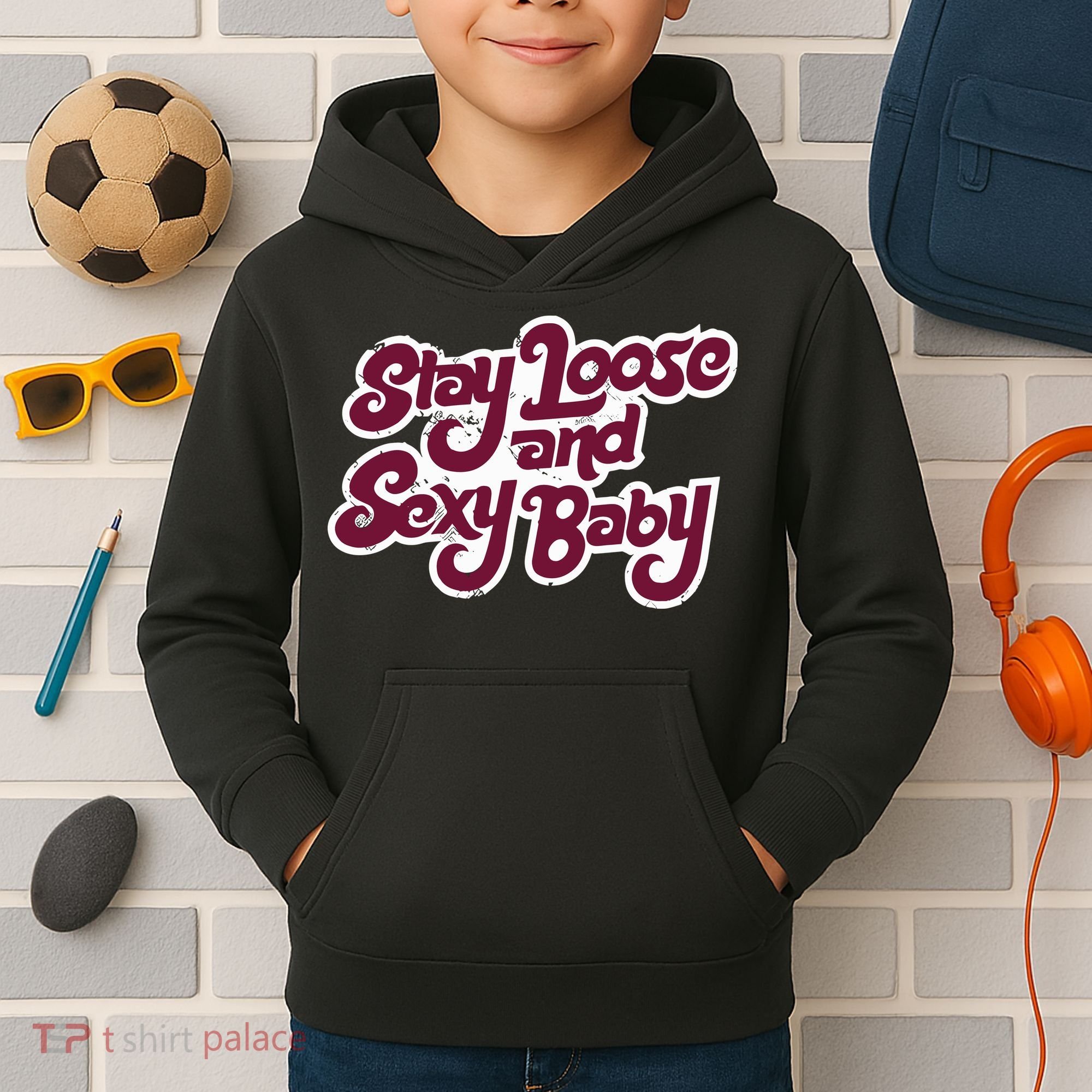 Philadelphia Baseball Stay Loose And Sexy Kids Hoodie