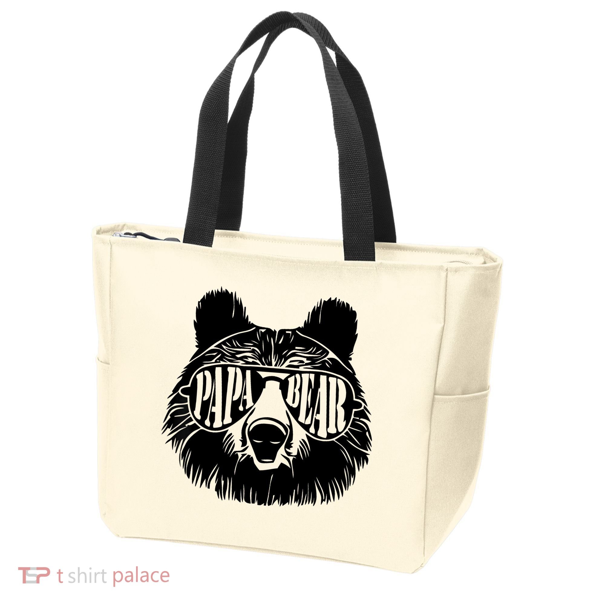 Papa Bear Sunglasses Father's Day Dad Grandpa Tote Bag