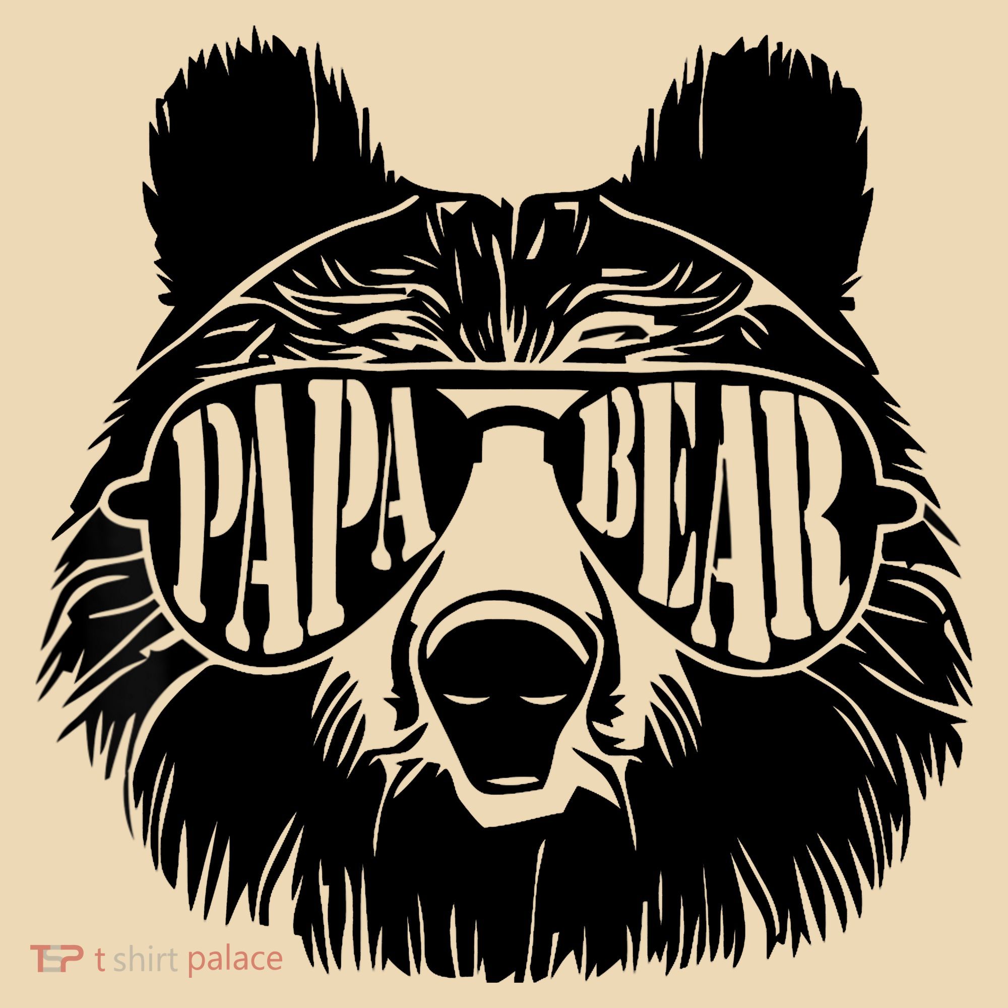 Papa Bear Sunglasses Father's Day Dad Grandpa Tote Bag