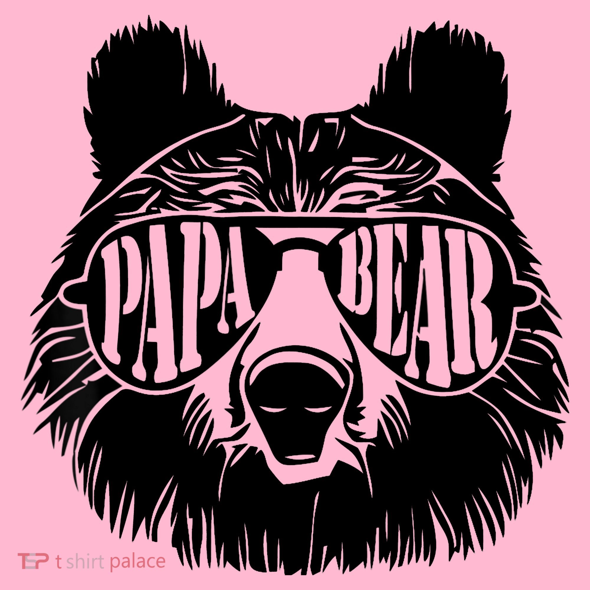 Papa Bear Sunglasses Father's Day Dad Grandpa Coaster
