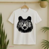 Papa Bear Sunglasses Father's Day Dad Grandpa T-Shirt thumb 2