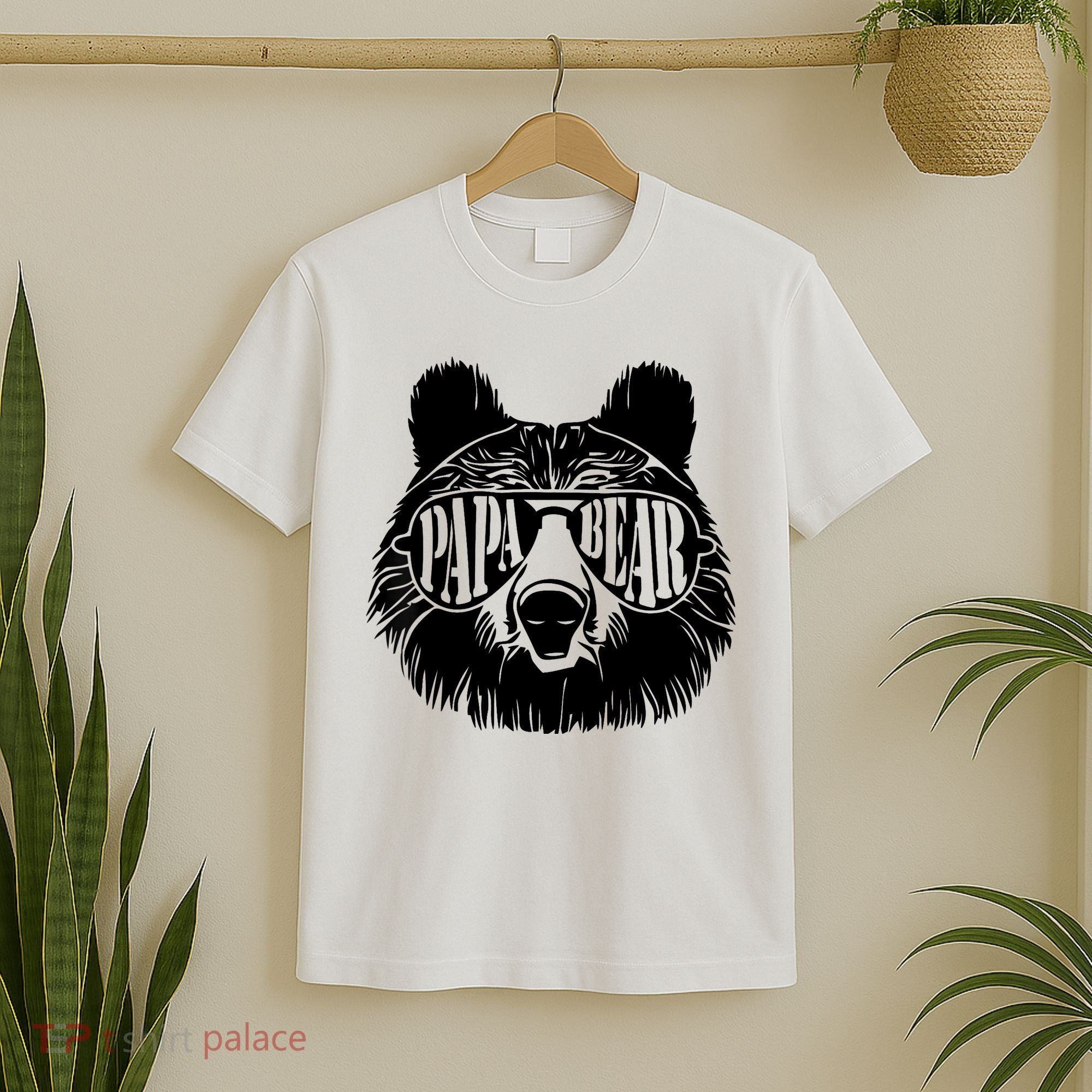 Papa Bear Sunglasses Father's Day Dad Grandpa T-Shirt
