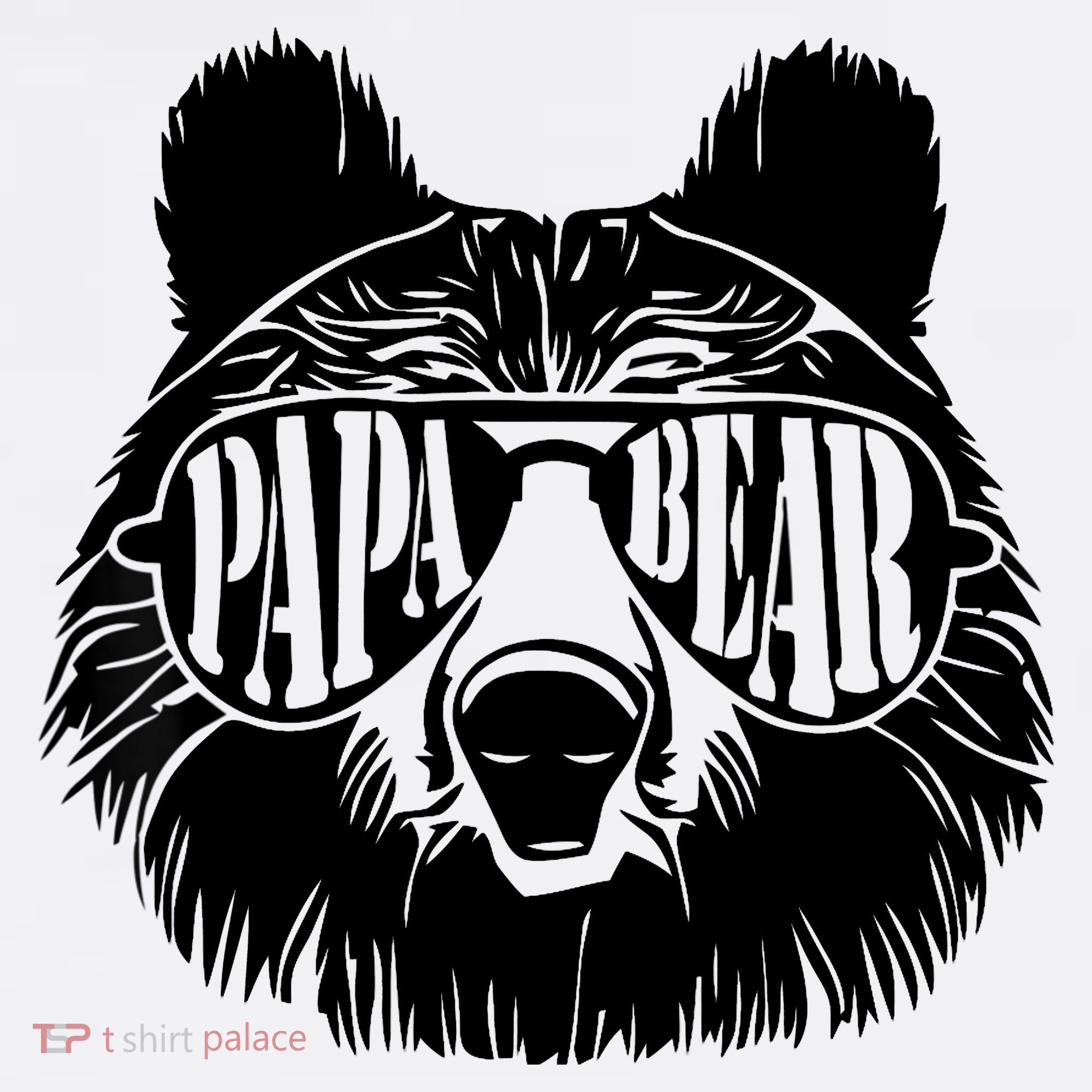 Papa Bear Sunglasses Father's Day Dad Grandpa T-Shirt
