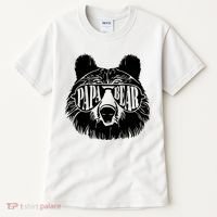 Papa Bear Sunglasses Father's Day Dad Grandpa Tall T-Shirt thumb 0