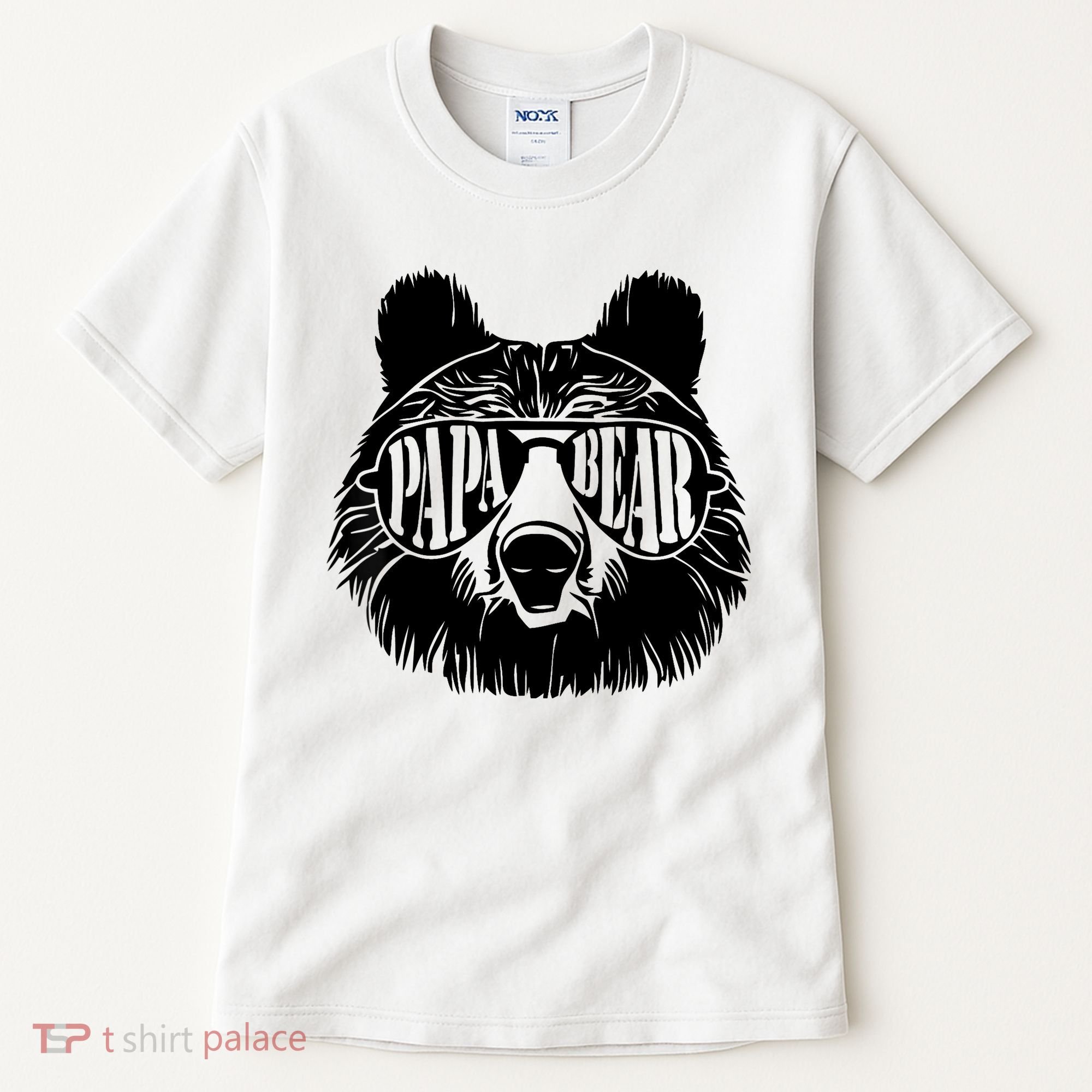 Papa Bear Sunglasses Father's Day Dad Grandpa Tall T-Shirt