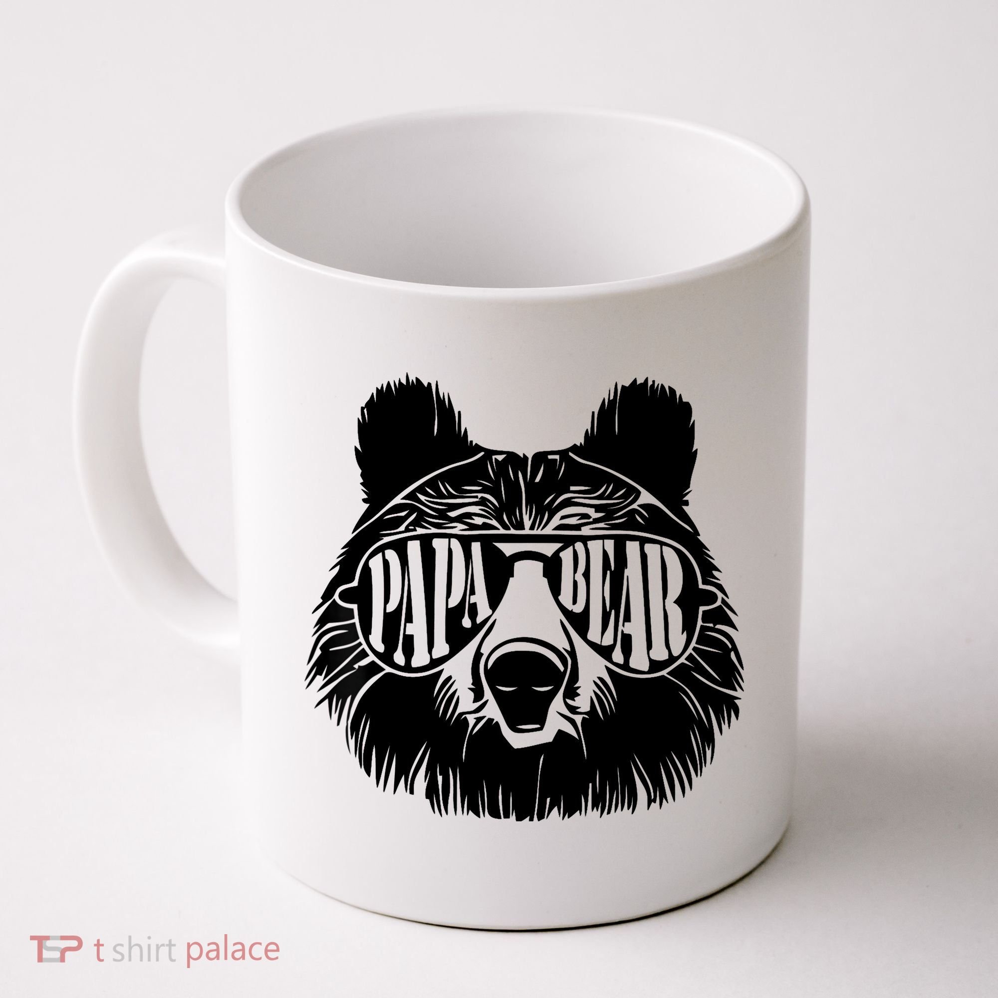 Papa Bear Sunglasses Father's Day Dad Grandpa Coffee Mug