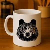 Papa Bear Sunglasses Father's Day Dad Grandpa Coffee Mug thumb 4