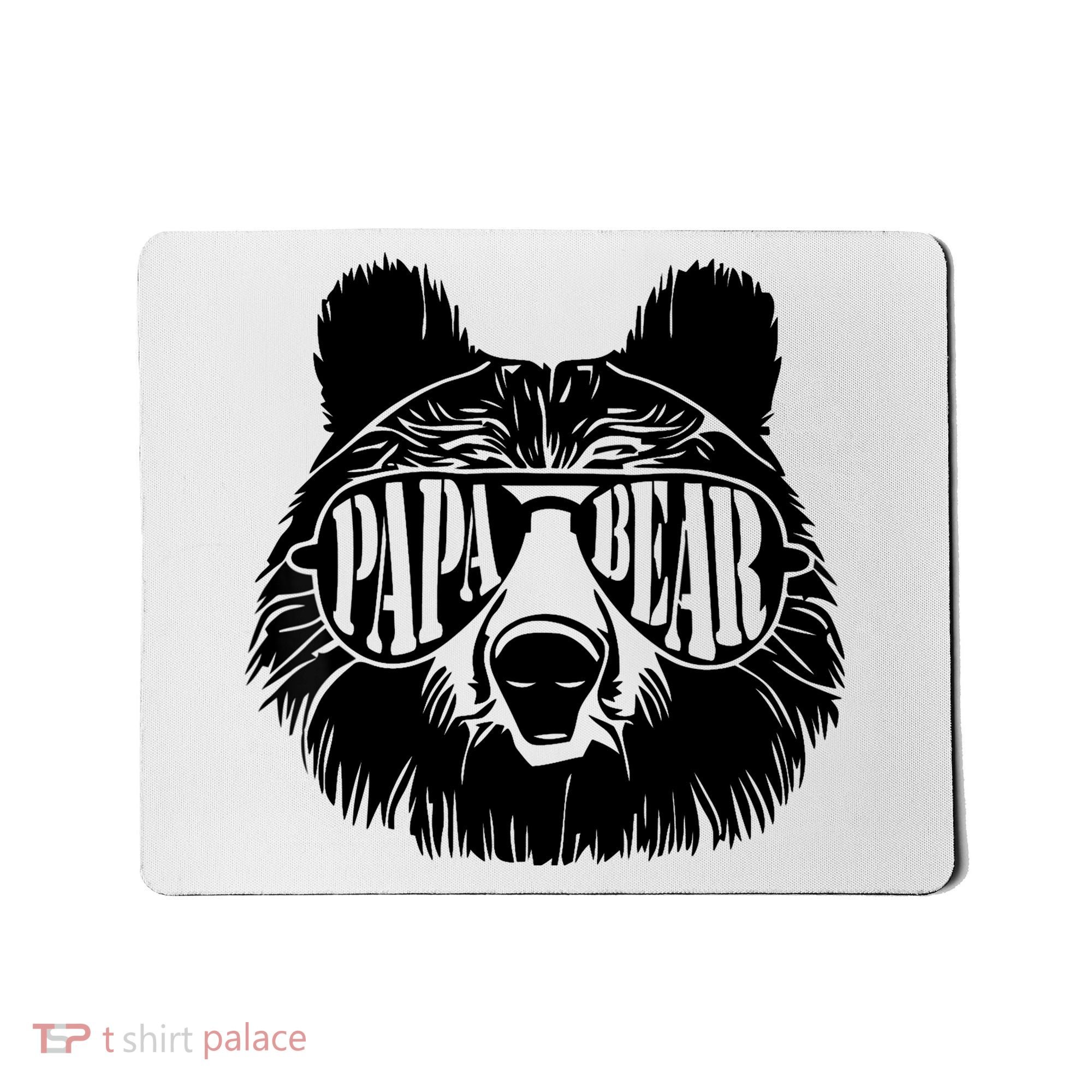 Papa Bear Sunglasses Father's Day Dad Grandpa Mousepad