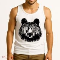 Papa Bear Sunglasses Father's Day Dad Grandpa Tank Top thumb 3