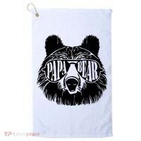Papa Bear Sunglasses Father's Day Dad Grandpa Golf Towel thumb 0