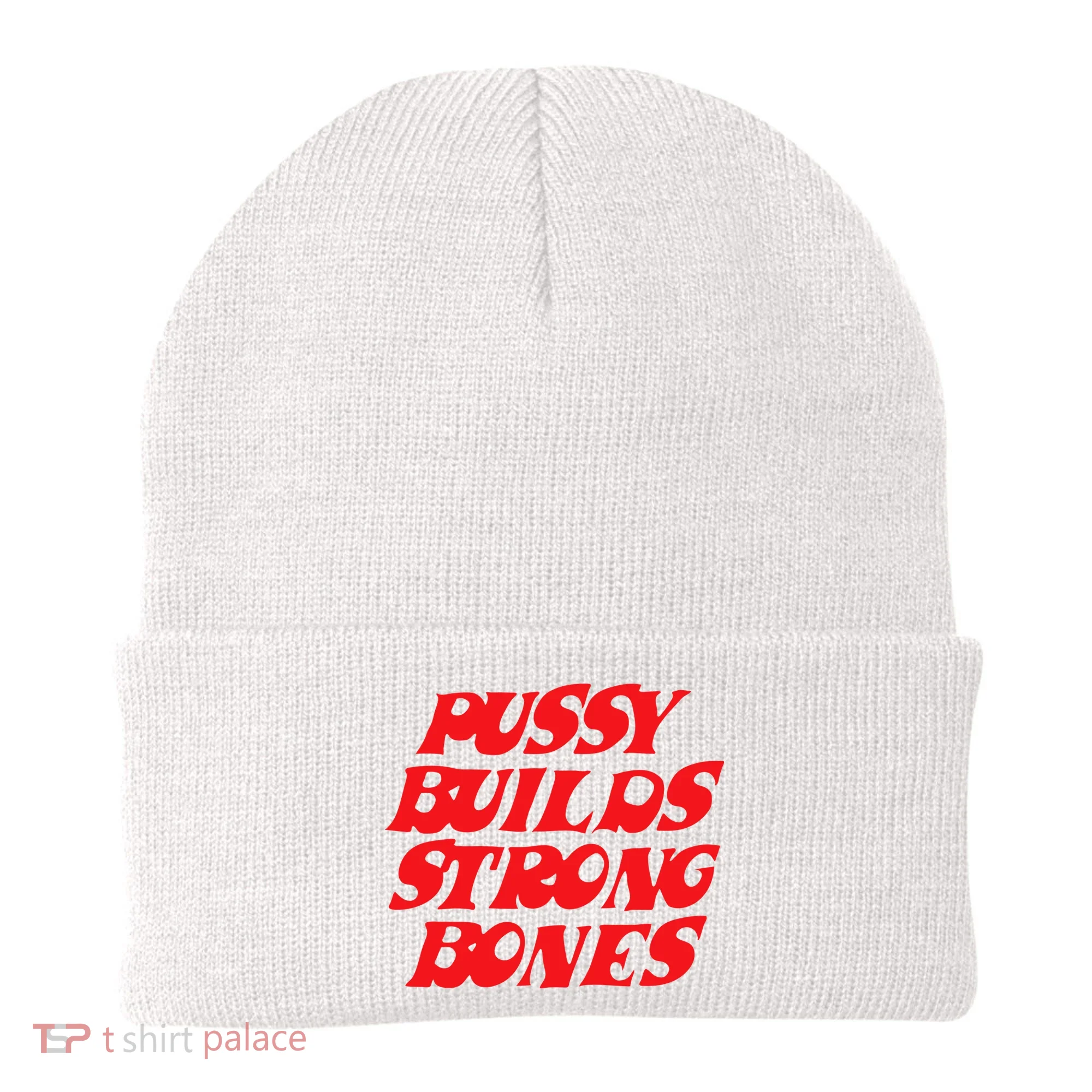 Pussy Builds Strong Bones Beanie