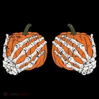 Pumpkin Boobies Skeleton Hands Funnys Funny Halloween Funny Coffee Mug thumb 5