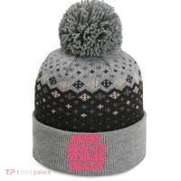 Pussy Builds Strong Bones The Baniff Cuffed Pom Beanie thumb 0