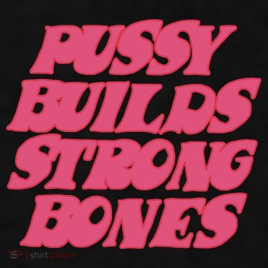 Pussy Builds Strong Bones Ladies PosiCharge Tri-Blend Wicking Tank