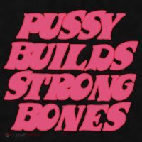 Pussy Builds Strong Bones Ladies PosiCharge Tri-Blend Wicking Tank thumb 2