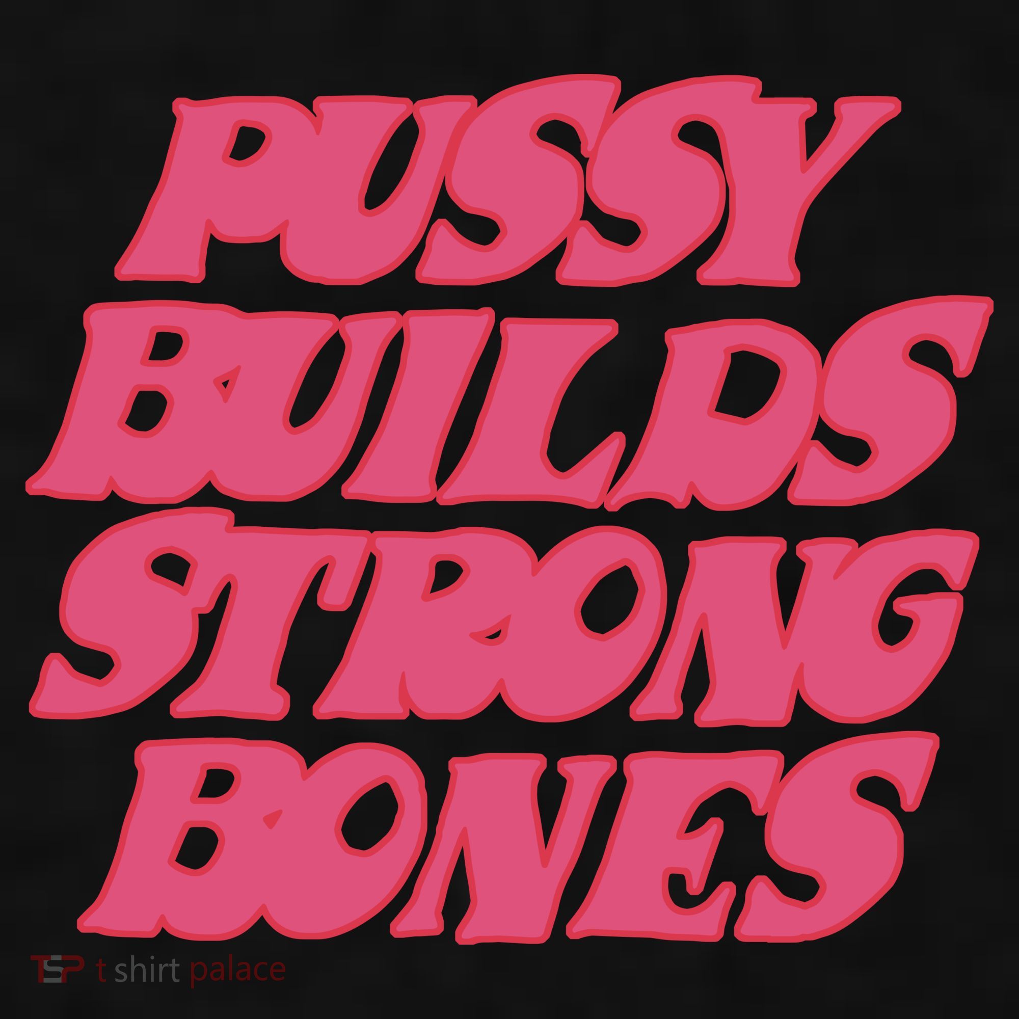 Pussy Builds Strong Bones Ladies PosiCharge Tri-Blend Wicking Tank