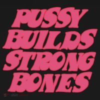 Pussy Builds Strong Bones Drawstring Bag thumb 2