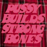 Pussy Builds Strong Bones Men's Flannel Plaid Pajama Pants thumb 2