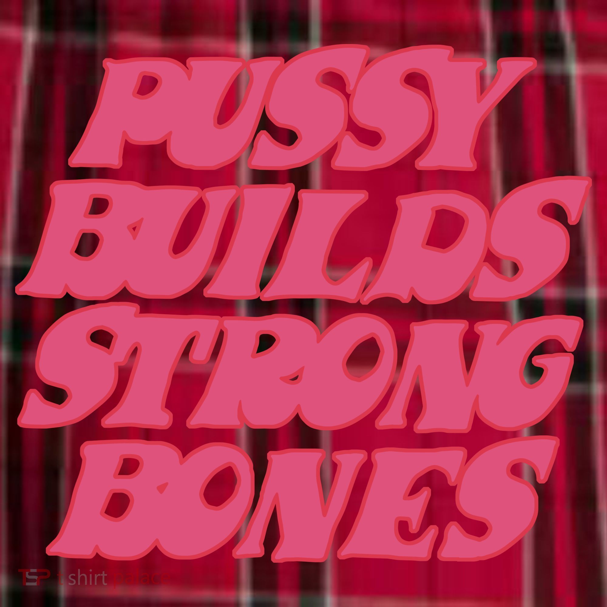 Pussy Builds Strong Bones Men's Flannel Plaid Pajama Pants