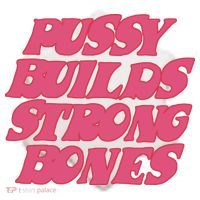 Pussy Builds Strong Bones Ceramic Ornament thumb 2