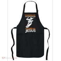 Powered by skateboarding and jesus Apron thumb 0