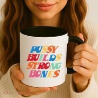Pussy Builds Strong Bones Coffee Mug thumb 3