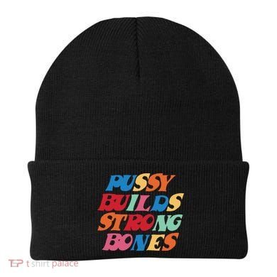 Pussy Builds Strong Bones Beanie