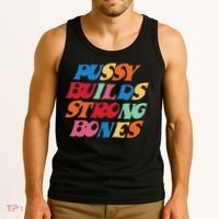 Pussy Builds Strong Bones Tank Top thumb 3