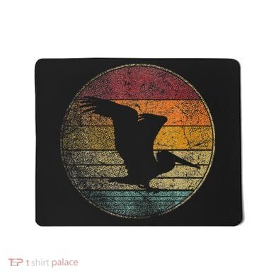 Pelican Bird Sun Retro Vintage 80s Gift Beach Tropical Mousepad