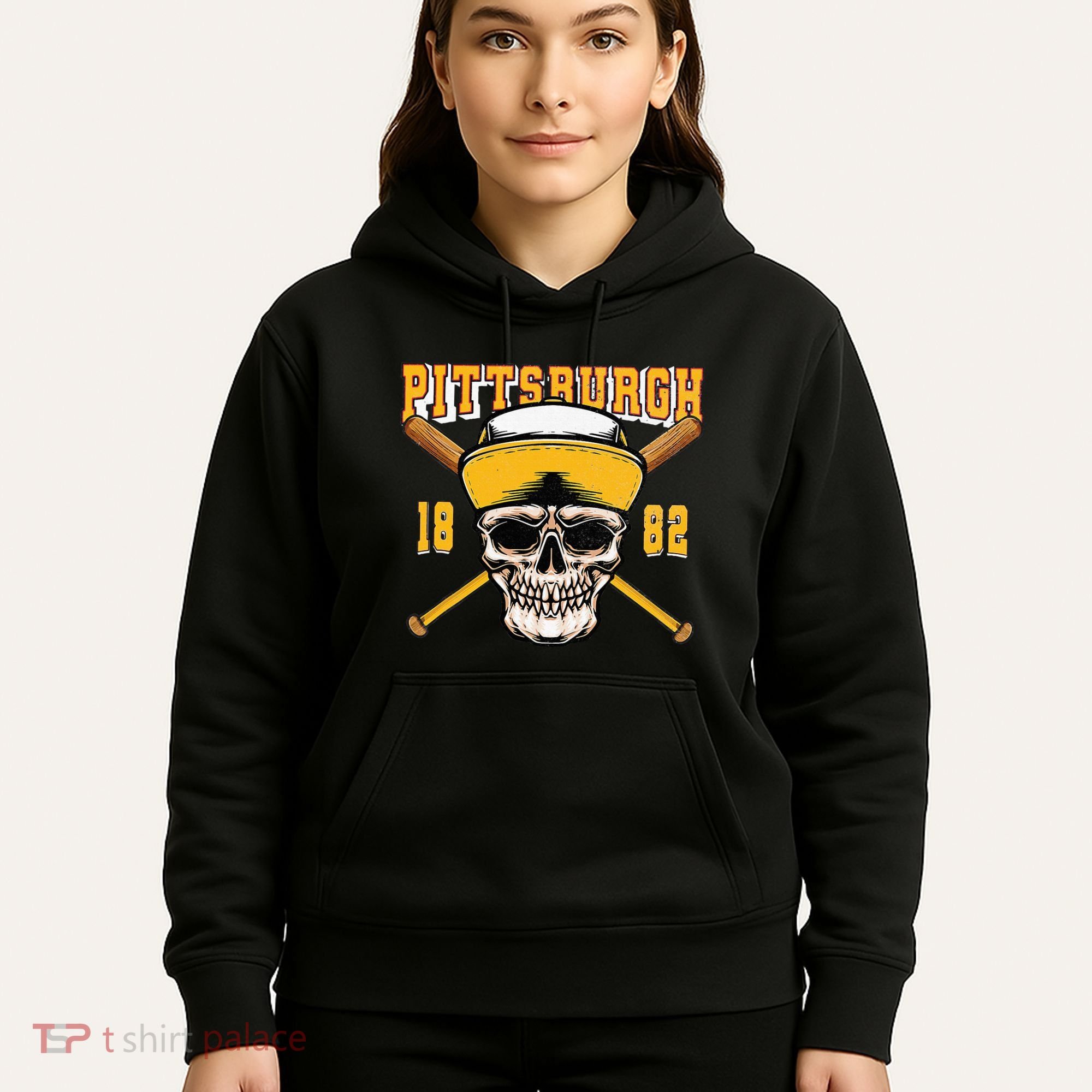 Pittsburgh Baseball Skyline Pennsylvania Player Coach Fan Hoodie